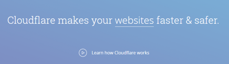 Cloudflare anasayfası